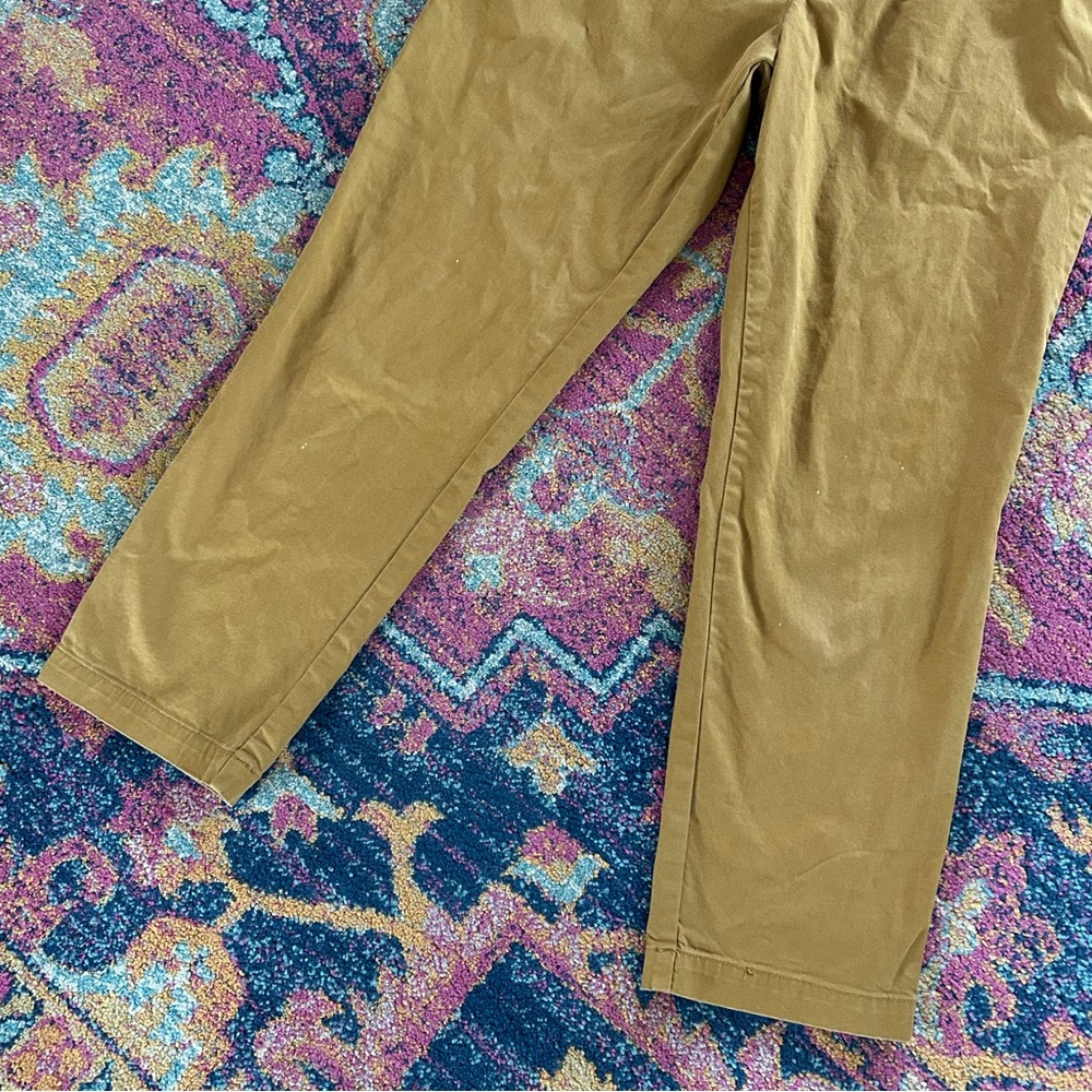 Alex Mill | Women’s Cognac Brown Pleat Front The Boy Pant Ankle Chino Pants Sz 4 - Picture 6 of 16